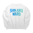 JIMOTOE Wear Local Japanのshinjuku ward　新宿 Big Crew Neck Sweatshirt