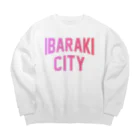 JIMOTO Wear Local Japanの茨木市 IBARAKI CITY Big Crew Neck Sweatshirt