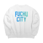 JIMOTOE Wear Local Japanの府中市 FUCHU CITY Big Crew Neck Sweatshirt