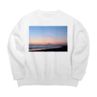 photo-kiokuの湘南夕景2 Big Crew Neck Sweatshirt