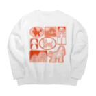 𝗬𝗨𝗞𝗔 𝗡𝗜𝗦𝗛𝗜𝗜𝗭𝗨𝗠𝗜のわんわんパラダイス Big Crew Neck Sweatshirt