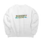 ゆぴぴの寝不足マン Big Crew Neck Sweatshirt