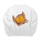 Danke Shoot Coffeeのはらこ飯 Big Crew Neck Sweatshirt