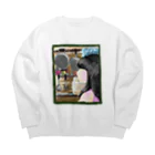 satoyotsubaの女の子と台所 Big Crew Neck Sweatshirt