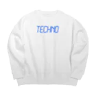 Day_and_postersのTechno  Big Crew Neck Sweatshirt