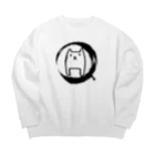 chicodeza by suzuriの可愛いだたのいぬの和の墨マーク Big Crew Neck Sweatshirt