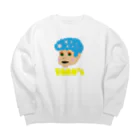 POCHI_TAROのtaro2 Big Crew Neck Sweatshirt