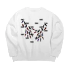 AGOAのHANDS Big Crew Neck Sweatshirt