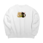 ハク先生《ほのぼの系イラスト描いてます》の仲良し時間  Big Crew Neck Sweatshirt