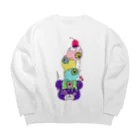 SONOCO-PASSのEYEs Cream Big Crew Neck Sweatshirt