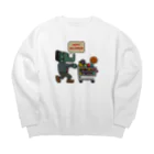 Hiharuのハロウィンの為にお菓子を買いまくるフランケン Big Crew Neck Sweatshirt