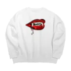 プリティベアのメタルリップ Big Crew Neck Sweatshirt