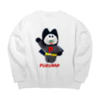 むにゅのよわよわプクマン！ Big Crew Neck Sweatshirt