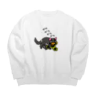 完熟トマト新聞のタスマニアデビルは死んだものを食べる Big Crew Neck Sweatshirt