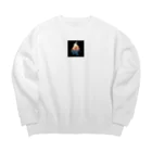 修行僧の爪に火を灯す Big Crew Neck Sweatshirt