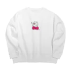 ぱんつのおやつのねむねむくん Big Crew Neck Sweatshirt