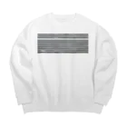 SiMesava's Shopの38ボーダー Big Crew Neck Sweatshirt