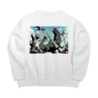 iburuのワニの爪の先🐊 Big Crew Neck Sweatshirt