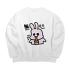 たいばんJDshopの無心うさぎ Big Crew Neck Sweatshirt