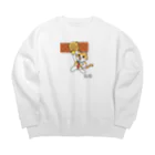 楽猫楽描しげ屋のベニテングダケ Big Crew Neck Sweatshirt