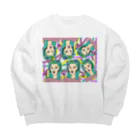 Msto_market a.k.a.ゆるゆる亭のHave a nice day ! Big Crew Neck Sweatshirt