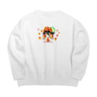 -紅タケ-のいくらちゃん。 Big Crew Neck Sweatshirt