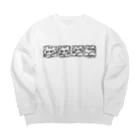 pater shopのmiru_cat Big Crew Neck Sweatshirt