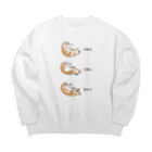 huroshikiの柔軟性では猫に負けてない Big Crew Neck Sweatshirt