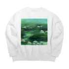 meiyuのお店の水面 Big Crew Neck Sweatshirt