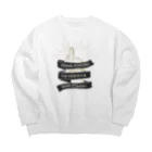 SANKAKU DESIGN STOREのthe finger FUCK SIGN。 全部不景気が原因だクソッタレ！ A Big Crew Neck Sweatshirt