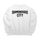 JIMOTO Wear Local Japanの下関市 SHIMONOSEKI CITY Big Crew Neck Sweatshirt