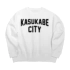 JIMOTO Wear Local Japanの春日部市 KASUKABE CITY Big Crew Neck Sweatshirt