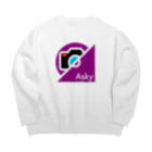 原田専門家のパ紋No.3397 Asky Big Crew Neck Sweatshirt