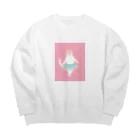 森のあらかるとのバレリーナねこ Big Crew Neck Sweatshirt