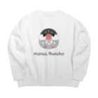 まるい文鳥のまるい文鳥　桜 Big Crew Neck Sweatshirt