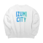 JIMOTOE Wear Local Japanの和泉市 IZUMI CITY Big Crew Neck Sweatshirt