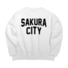 JIMOTO Wear Local Japanの佐倉市 SAKURA CITY Big Crew Neck Sweatshirt