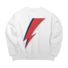 DRIPPEDのLIGHTNING BOLT -GLAM ROCK MAKE UP- Big Crew Neck Sweatshirt