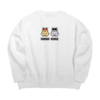 Kickn_lucky_personのハムスターの会　公式グッズ Big Crew Neck Sweatshirt