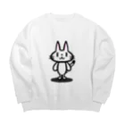 ここなつ55のゆるねこシンプル Big Crew Neck Sweatshirt