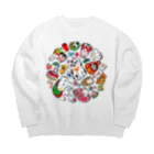 いも太郎のgangu（ちりばめ◎） Big Crew Neck Sweatshirt