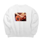 七海のギター Big Crew Neck Sweatshirt