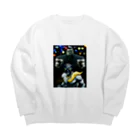 カモ虎HOUSEのたまには格好つけるスウェット Big Crew Neck Sweatshirt