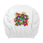 cementmilk WEBショップの君はモンスター Big Crew Neck Sweatshirt