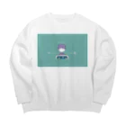 Y〇△KE__夜明けの塔のOYASUMI Big Crew Neck Sweatshirt