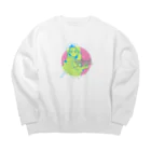 みどりいろ通信の可愛娘 Big Crew Neck Sweatshirt