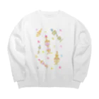 プリズモリイの箱の魔法少女の不思議な香水瓶と魔法玉石 ボンボンミニョン  Big Crew Neck Sweatshirt