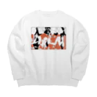 おみせの喫煙所イラスト Big Crew Neck Sweatshirt