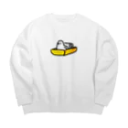 ぬるまゆの缶詰めバード Big Crew Neck Sweatshirt