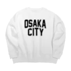 JIMOTOE Wear Local Japanの大阪市 OSAKA CITY Big Crew Neck Sweatshirt